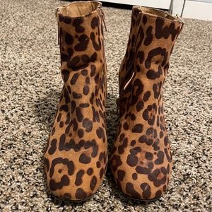 Leopard Print Booties